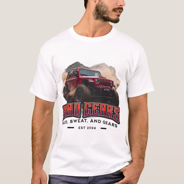 Camiseta Caminhão de recolha de veículos com motor de SUV ( (Frente)