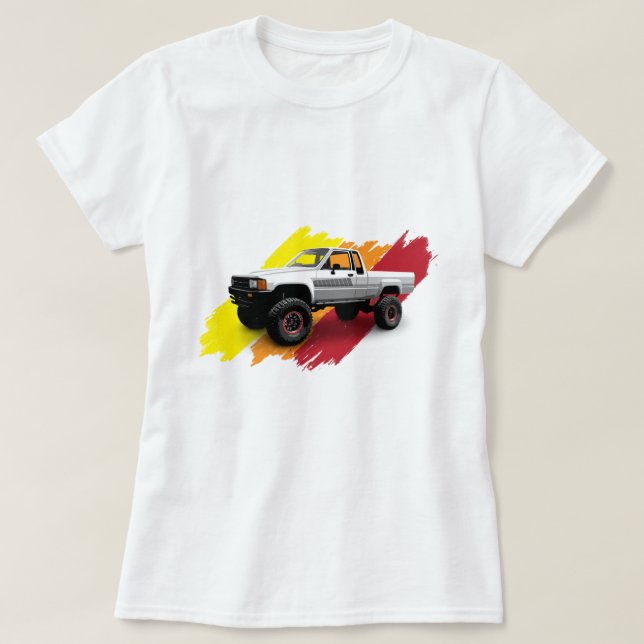Camiseta Caminhão de Recolha Toyota 4x4 (Frente do Design)