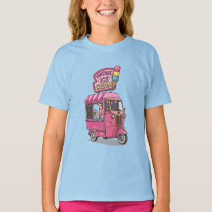 Camiseta Caminhão de Sorvete Soft Serve Vintage