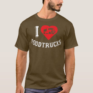 Camiseta Caminhão de Sorvetes Caminhões de comida Comida Tr