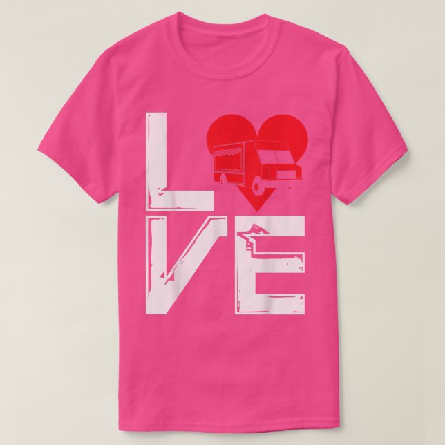 Camiseta Caminhão de Sorvetes Caminhões de comida Comida Tr (Frente do Design)