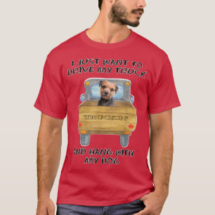 Camiseta Caminhão Dirigindo Borda do Cachorro