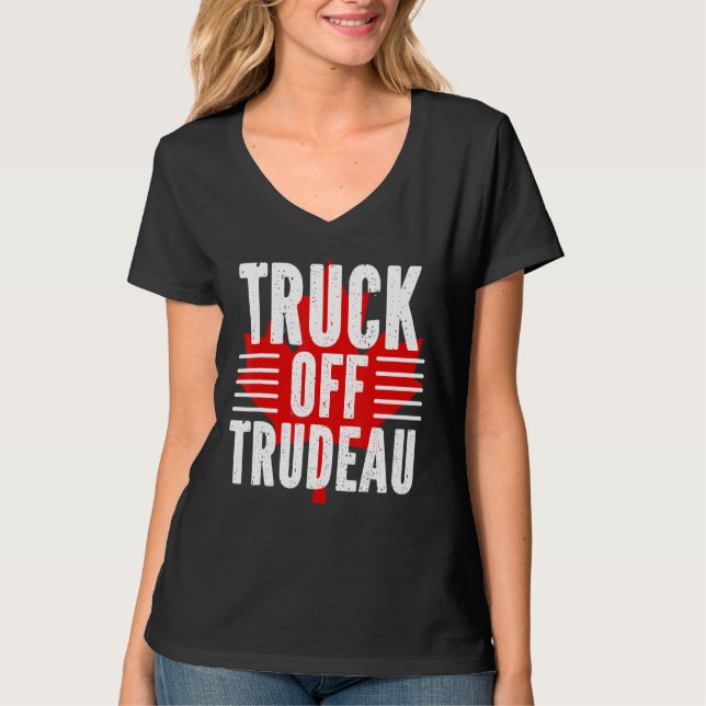Camiseta Caminhão do Comboio da Liberdade da TRUDEAU 2022 C (Frente)