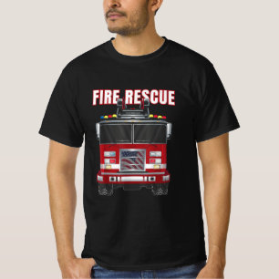 Camiseta Caminhão do Departamento Americano de Bombeiros d