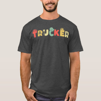 Camiseta Caminhão do driver de caminhão retrorreflector - T