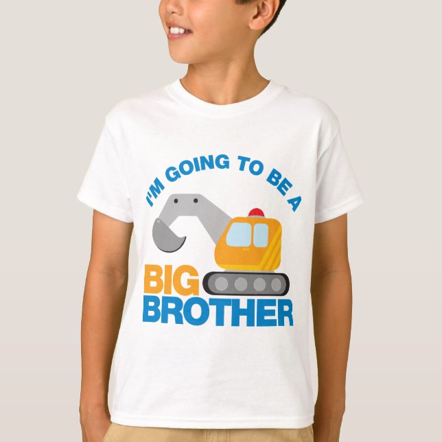 Camiseta Caminhão do escavador que vai ser um big brother (Frente)