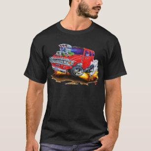 Camiseta Caminhão do vermelho de Hummer H2