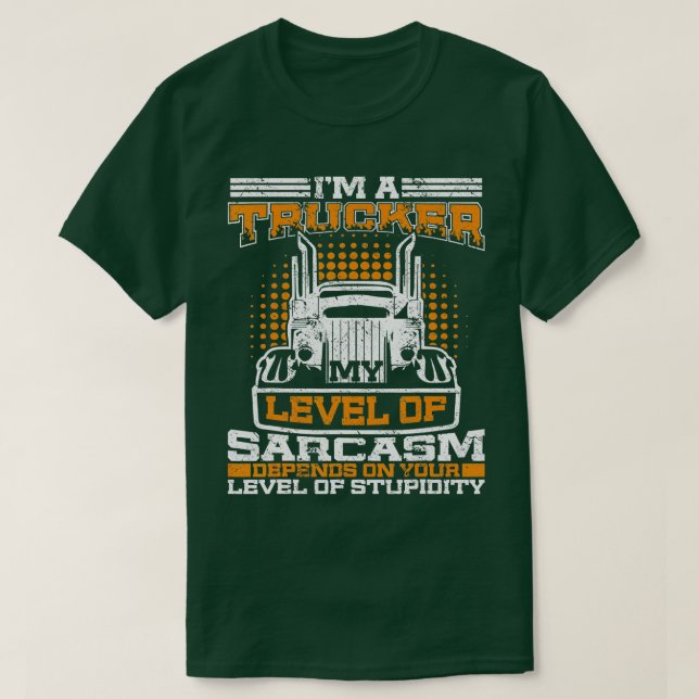 Camiseta Caminhão Engraçado Caminhão Grande 1 (Frente do Design)