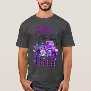 Camiseta Caminhão Flor Eu Adoro Ser Gigi Borboleta Arte Mot