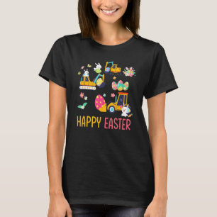 Camiseta Caminhão-grua de construção de coelhos felzs pasco
