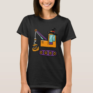 Camiseta Caminhão Guindaste Abóbora Menino Bebê Meninos Hal
