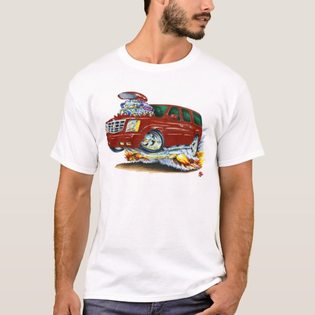 Camiseta Caminhão marrom de Escalade do cadillac (Frente)
