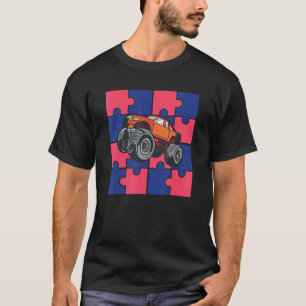 Camiseta Caminhão Monstro Autismo Mega Caminhão