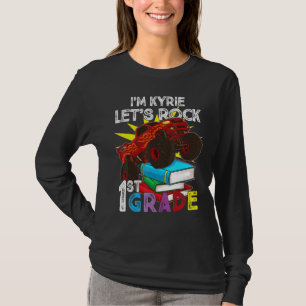 Camiseta Caminhão Monstro das ruas, sou Kyrie Vamos Rock Fi