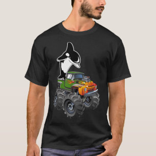 Camiseta Caminhão Monstro De Baleia Assassina Orca Para Men