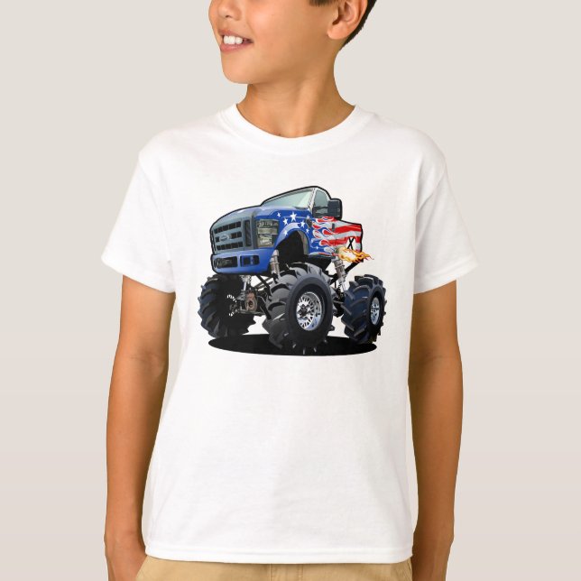 Camiseta Caminhão monstro de cartum (Frente)