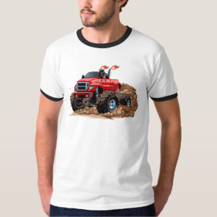 Camiseta Caminhão monstro de cartum