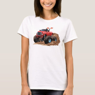 Camiseta Caminhão monstro de cartum