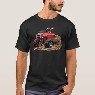 Camiseta Caminhão monstro de cartum