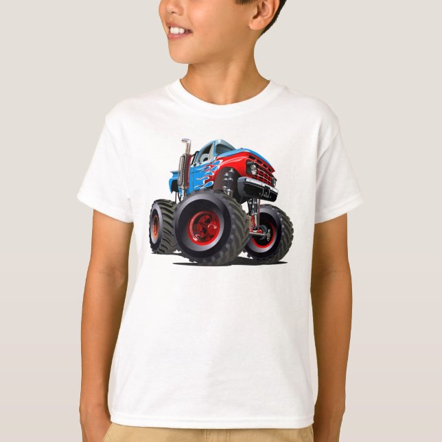 Camiseta Caminhão monstro de cartum (Frente)