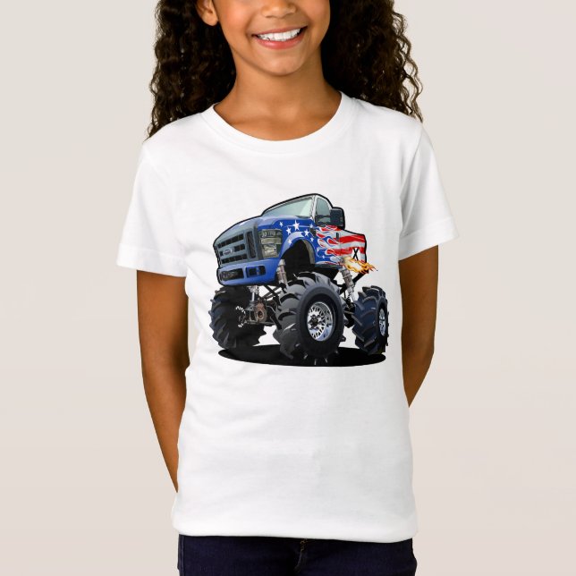 Camiseta Caminhão monstro de cartum (Frente)