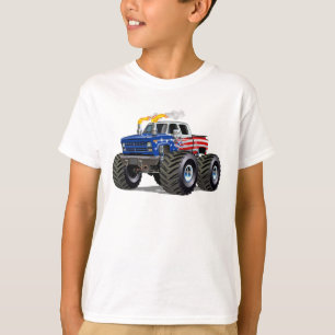 Camiseta Caminhão monstro de desenho animado