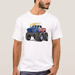 Camiseta Caminhão monstro de desenho animado