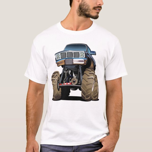 Camiseta Caminhão monstro de desenho animado (Frente)