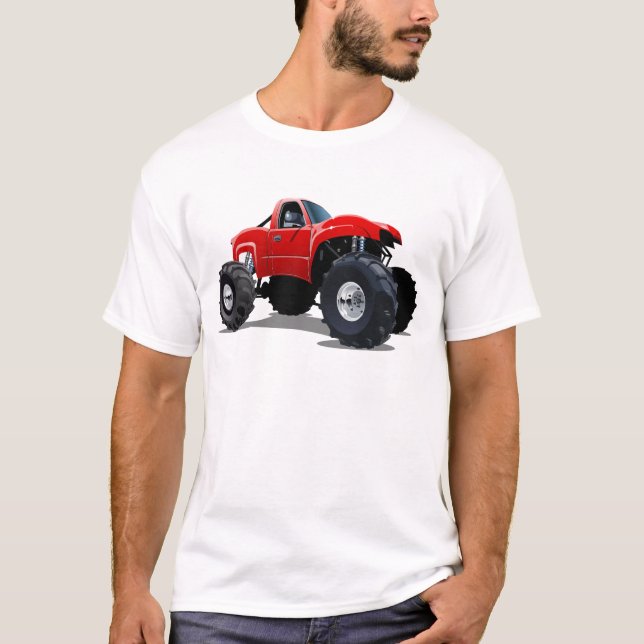 Camiseta Caminhão monstro de desenho animado (Frente)