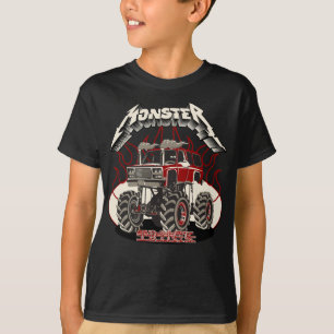 Camiseta Caminhão monstro de desenho animado