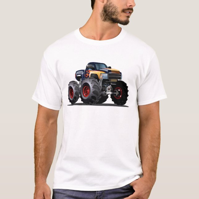 Camiseta Caminhão monstro de desenho animado (Frente)
