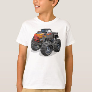 Camiseta Caminhão monstro de desenho animado