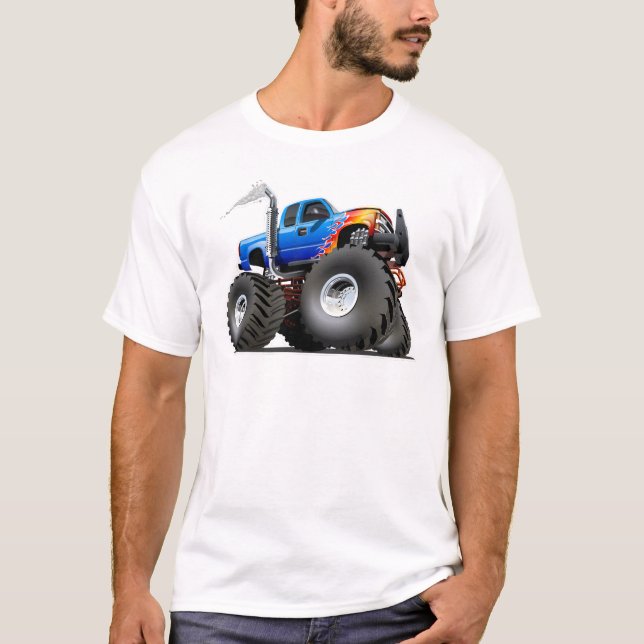 Camiseta Caminhão monstro de desenho animado (Frente)