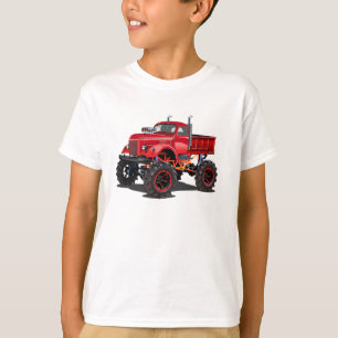 Camiseta Caminhão monstro de desenho animado
