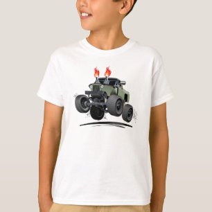 Camiseta Caminhão monstro de desenho animado