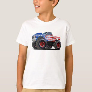 Camiseta Caminhão monstro de desenho animado