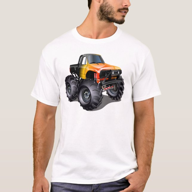 Camiseta Caminhão monstro de desenho animado (Frente)