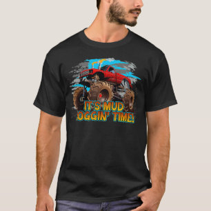 Camiseta Caminhão Monstro de Tempo de Mudança de Lama