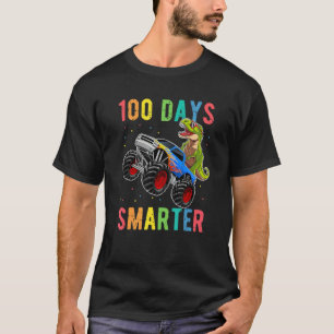 Camiseta Caminhão Monstro Dinossauro 100 Dias De Escola Par