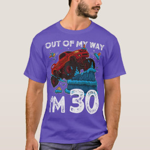 Camiseta Caminhão Monstro do aniversário de 30 anos