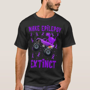 Camiseta Caminhão Monstro do Dinossauro Torna a Epilepsia E