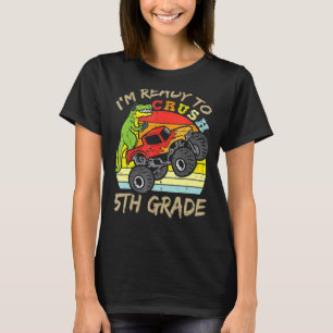 Camiseta Caminhão Monstro do Dinossauro Vintage Estou pront