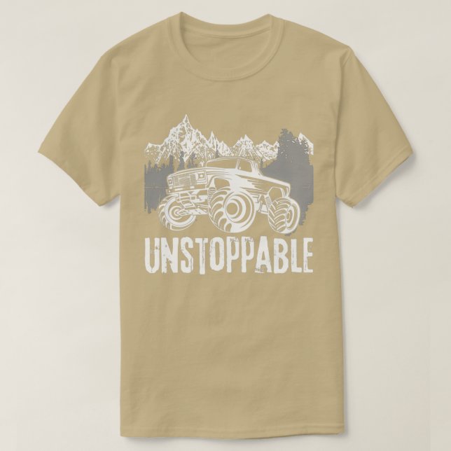 Camiseta Caminhão monstro sem rolha (Frente do Design)