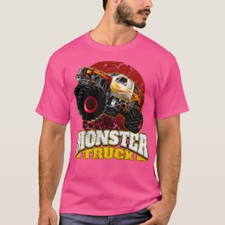 Camiseta Caminhão monstro sobredimensionado