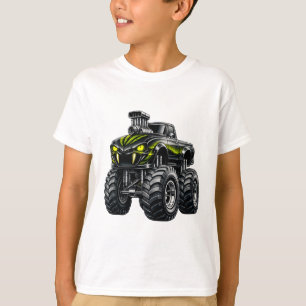 Camiseta Caminhão Monstro Superalimentado Olho de Cobra