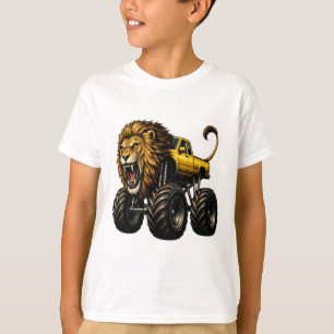 Camiseta Caminhão Monstro Todo Terreno Leão