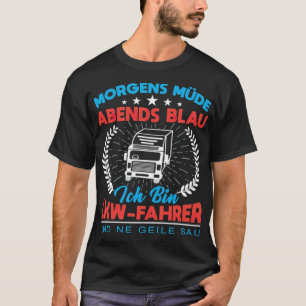 Camiseta caminhão ou dote profissional ou bebendo de caminh