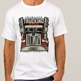 Camiseta Caminhão Personalizado 18 Caminhoneiro BIG RIG