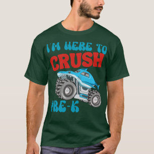 Camiseta Caminhão Pré-K de Esmagamento de Volta aos Meninos