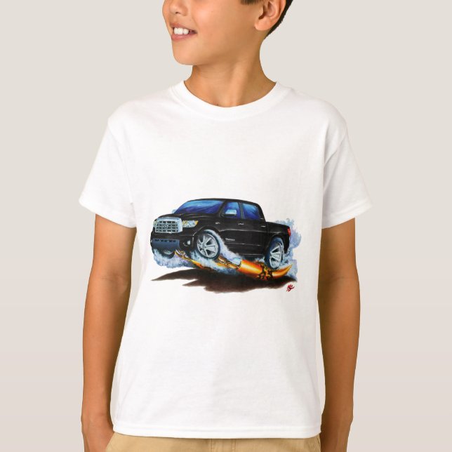 Camiseta Caminhão preto de Crewmax da tundra de Toyota (Frente)
